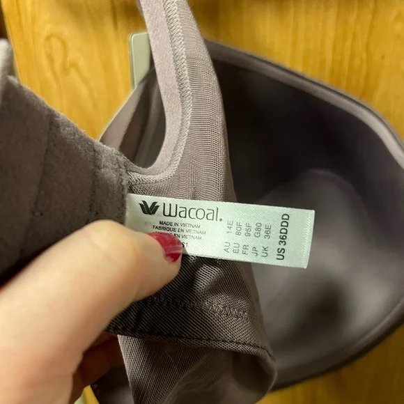 NWT *Flawed* WACOAL Ultimate Side Smoother T-Shirt Purple Bra 🪻 Size 36DDD - Picture 14 of 16